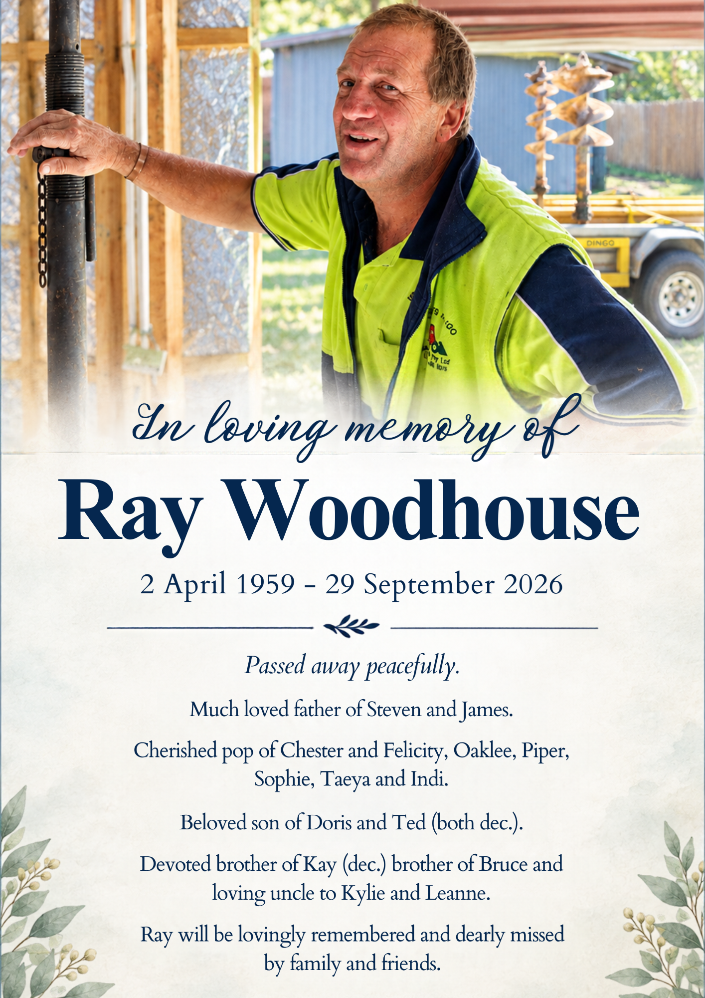 WOODHOUSE, Ray